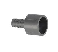 NIRNHYRUR Raccords de tuyauterie Lot de 2 raccords réducteurs Droits cannelés en PVC de 20 mm à 8/10/12/14/16/18 mm for Pompe, Adaptateur de Tuyau d'aquarium(Gray,20mm to 8mm)