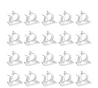 NIRNHYRUR Serre-câbles Organisateur de Support câble d'attache Fil Auto-adhésif, 100 pièces, for Le Bureau et la Maison(White)