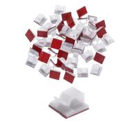 NIRNHYRUR Serre-câbles Support de Fixation câble Auto-adhésif, Pince à Fil en Plastique for Le Bureau et la Maison, 1000 pièces/Ensemble(White)