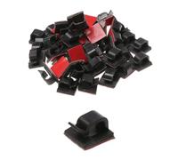 NIRNHYRUR Serre-câbles Support de Fixation câble Auto-adhésif, Pince à Fil en Plastique for Le Bureau et la Maison, 1000 pièces/Ensemble(Black)