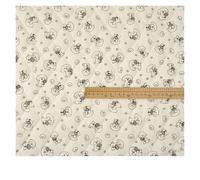 NIRNHYRUR Tissu imprimé en Velours côtelé, Tissu matelassé en Coton Velours côtelé Artisanal, imprimé Fraise, Amour, Multicolore, Plusieurs Tailles(Color 2,200x150cm)