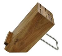Bloc pour 7 couteaux avec support pour tablettes Nirosta ref 43155 Marron G