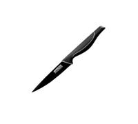 Nirosta 43734 Couteau d'office, Couteau de cuisine, Couteau à découper, Lame de 12 cm, noir, Acier inoxydable, 24 x 12 cm