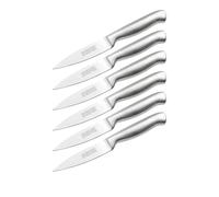 Nirosta 9320650 Lot de Couteaux de cuisine, Couteau de découpe, Couteau à légumes, Lame de 8,5cm, Argenté, Acier inoxydable, 20x2cm
