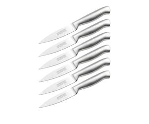 Nirosta 9320650 Lot de Couteaux de cuisine, Couteau de découpe, Couteau à légumes, Lame de 8,5cm, Argenté, Acier inoxydable, 20x2cm