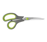 Nirosta Ciseaux universels 22 cm, poignée Douce, Acier Inoxydable, 23 x 6 x 1,3 cm, Gris et Vert