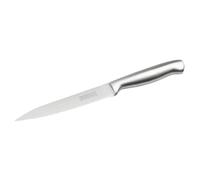 Nirosta 41835 Couteau de cuisine dentelé, Couteau à découper à dents, Lame de 12cm, Argenté, Acier inoxydable, 24x2cm
