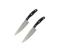 Nirosta Lot de 2 couteaux de chef inox 31 cm | Coupe précise pour viandes et légumes, Longueur 31 cm, Inox et plastique, Compatible lave vaisselle