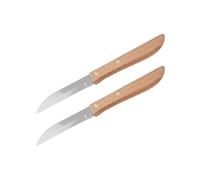 Lot de 2 couteaux d'office manche en bois lame de 7,5 cm Country Nirosta