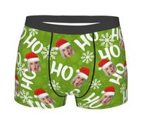 Nirusetty Boxer personnalisé pour homme avec visage personnalisé pour la Saint-Valentin, un anniversaire, un mariage, style 6, S