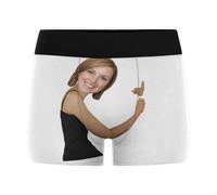 Nirusetty Boxer personnalisé pour homme avec visage photo amusant, sous-vêtements personnalisés pour homme, Vous êtes incroyable. - Blanc, L