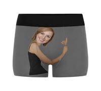 Nirusetty Boxer personnalisé pour homme avec visage photo amusant, sous-vêtements personnalisés pour homme, Vous êtes incroyable. - Gris, XS