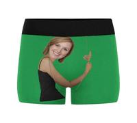 Nirusetty Boxer personnalisé pour homme avec visage photo amusant, sous-vêtements personnalisés pour homme, Vous êtes incroyable. - Vert, M