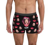 Nirusetty Boxers personnalisés avec photo pour homme - Sous-vêtements doux et respirants - Cadeaux personnalisés, You Are Mine, XL