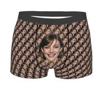 Nirusetty Boxers personnalisés pour homme avec photo de visage - Boxer personnalisé amusant pour lui, mari, petit ami, style 6, L