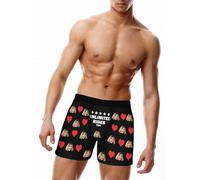 Nirusetty Slip personnalisé pour homme avec visage sur eux - Boxer personnalisé avec image pour homme, Promenades illimitées pour vous - Noir, L