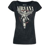 T-Shirt Manches courtes de Nirvana - Angel - S à 4XL - pour Femme - anthracite XL
