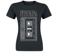 Nirvana T-shirt As You Are Tape Femme manches courtes noir L 100% coton coupe standard