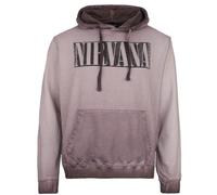 Nirvana Band Photo Homme Sweat-Shirt à Capuche Violet M 100% Coton Regular/Coupe Standard
