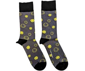 Nirvana Chaussettes Mixed Happy Faces (UK Taille 7-11) Officiel