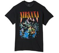 FEA Nirvana Live Concert Photo T-Shirt Homme, Noir/Blanc, M