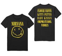 Nirvana 'Flower Sniffin' (Noir) T-Shirt