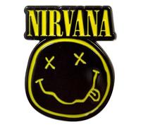 Nirvana Grunge Face Cut-Out Pin Badge Size One Size