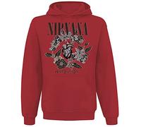Nirvana Heart Shaped Box Homme Sweat-Shirt à Capuche Rouge L