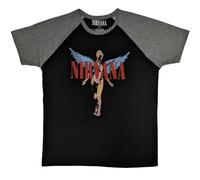 Nirvana – T-shirt raglan In Utero Angelic – Sous licence officielle – Taille XXL