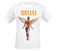 Nirvana in Utero Homme T-Shirt Manches Courtes Blanc 100% Coton Regular/Coupe Standard