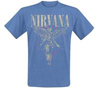 Nirvana in Utero Homme T-Shirt Manches Courtes Bleu chiné XXL