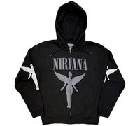 Nirvana Sweat-shirt zippé à capuche In Utero Mono avec logo gris XXL