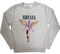 Nirvana - "In Utero" Sweat-shirt pour homme/femme unie RO9765 (XXL) (Gris)