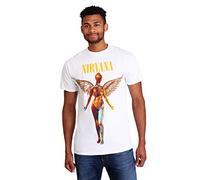 Nirvana in Utero T-Shirt, White, XX-Large, Blanc, XXL Mixte
