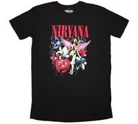 Rock Off T-shirt robe Nirvana In Utero Vintage Collage Officiel Taille S