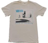 Nirvana - "Live At Reading" T-shirt pour homme/femme unie RO4137 (M) (Sand)