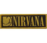 Nirvana - Logo - Ecusson thermocollant "Smiley" RO4132 (taille unique) (jaune/noir)