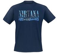 Nirvana Nevermind Homme T-Shirt Manches Courtes Marine Regular/Coupe Standard