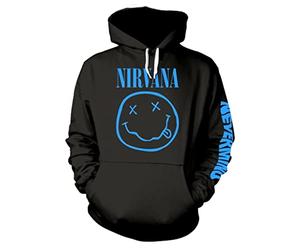 Nirvana 'Nevermind Smile' (Black) Pull Over Hoodie (Medium)