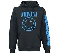 Nirvana Nevermind Smile Homme Sweat-Shirt à Capuche Noir M