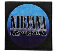 Rock Off officially licensed products Nirvana Nevermind Wavy Logo Woven Patch Size Accessory Size