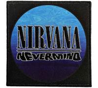 Nirvana Nevermind Wavy Logo Woven Patch Size One Size