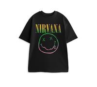 Nirvana Noir Rainbow T-shirt à manches courtes Unisexe Adulte