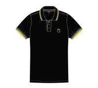 Nirvana Polo T Shirt Smile Face Band Logo Nouveau Officiel Homme Noir Size L