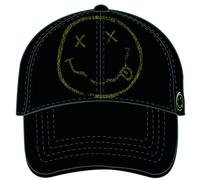 Nirvana Smiley Casquette de baseball pour homme Noir