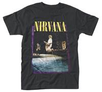 Nirvana T-shirt Stage Jump Unisex Black L