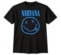 Nirvana Sweat à Capuche « Nevermind Smile » (Noir) (Taille XL)