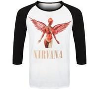 Nirvana - T-Shirt # Xl Unisex Black,White # Triangle in Utero