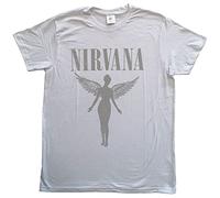 Nirvana T Shirt in Utero Tour Band Logo Nouveau Officiel Blanc Size M