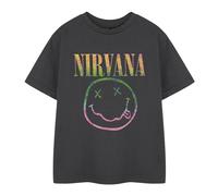 Nirvana - T-shirt manches courtes motif/style logo arc-en-ciel - Enfant (NS9627)